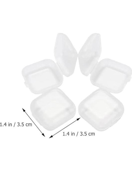 10 Cajas de Almacenamiento Transparentes YuanHolumid 59ml 10 Cajas de Almacenamiento Transparentes YuanHolumid 59ml