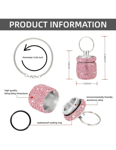Estuche de Pastillas Rosa EveryBling - Organizador de Viaje