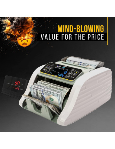 Máquina Contadora de Dinero Kolibri KBR-500 con Detección Avanzada