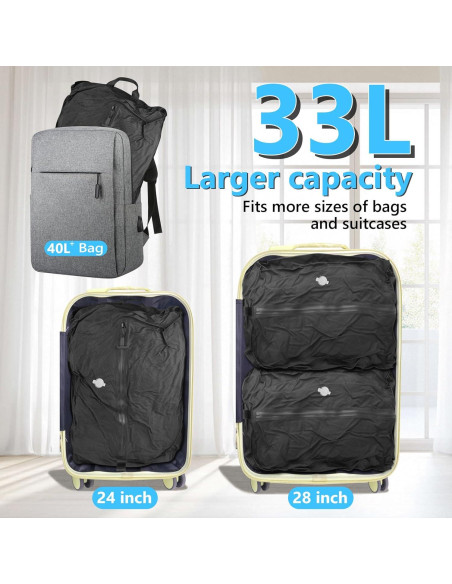 Bolsas de Vacío Dobaly para Viaje con Bomba Inalámbrica 55x40cm Bolsas de Vacío Dobaly para Viaje con Bomba Inalámbrica 55x40cm