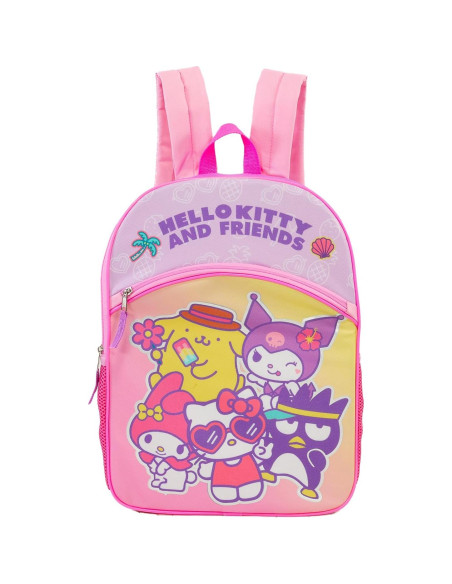 Mochila Sanrio Hello Kitty 16" + Botella de Agua + Stickers Mochila Sanrio Hello Kitty 16" + Botella de Agua + Stickers