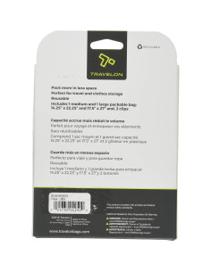 Set de 2 Bolsas de Compresión Travelon Transparentes 27.94x17.78 cm 2