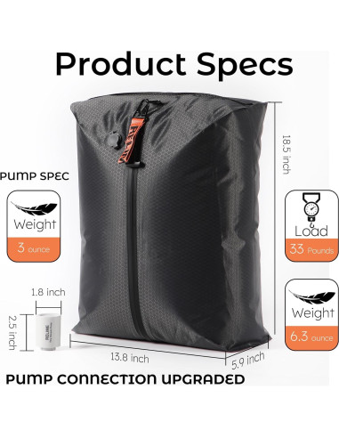 Bolsas de Vacío Relime para Equipaje de Mano 2PC Gris con Bomba