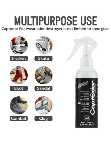 Spray Destruye Olores de Pies Captodor 240 ml - Neutralizador