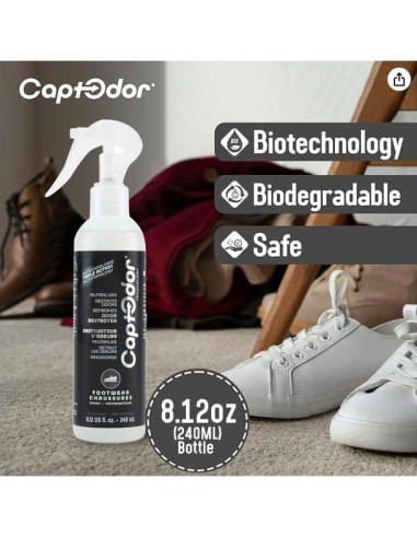 Spray Destruye Olores de Pies Captodor 240 ml - Neutralizador
