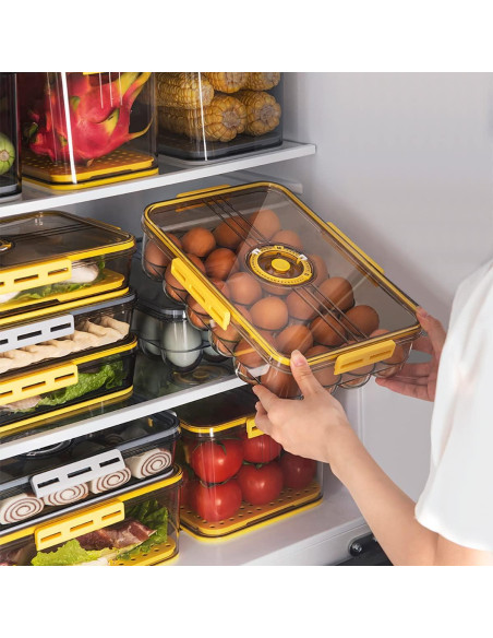 Soporte para Huevos CottonColors 24pcs - Organizador Amarillo Soporte para Huevos CottonColors 24pcs - Organizador Amarillo