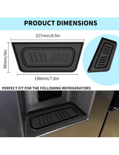 Bandejas de Goteo para Refrigeradores Samsung 22.86x5.08cm 2