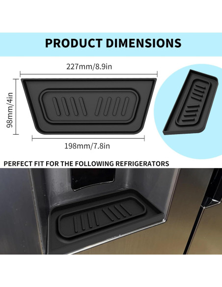 Bandejas de Goteo para Refrigeradores Samsung 22.86x5.08cm Bandejas de Goteo para Refrigeradores Samsung 22.86x5.08cm