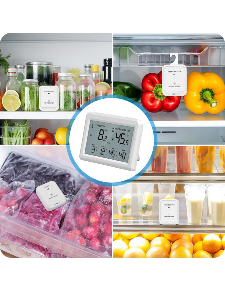 Termómetro Inalámbrico AMIR WA150KM con Alarma y Pantalla LCD 3.7" Termómetro Inalámbrico AMIR WA150KM con Alarma y Pantalla LCD 3.7"