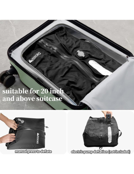 Bolsas de Vacío YEEKORO 2 PACK Negro 43x33 cm Reutilizables Bolsas de Vacío YEEKORO 2 PACK Negro 43x33 cm Reutilizables