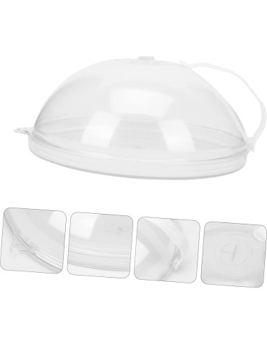 Tapa para Microondas Wakauto 26cm con Ventilación y Bandeja