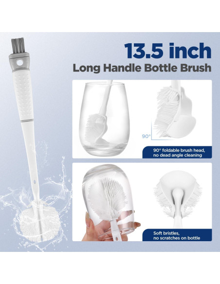 Set de Cepillos de Limpieza para Botellas OUTXE 4 Piezas Set de Cepillos de Limpieza para Botellas OUTXE 4 Piezas