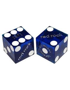 Dados de Craps Auténticos de Casino Las Vegas - 19mm Rojo