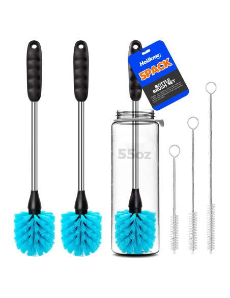 Set de Limpiadores de Botellas Holikme 5 Piezas Acero Inoxidable Set de Limpiadores de Botellas Holikme 5 Piezas Acero Inoxidable