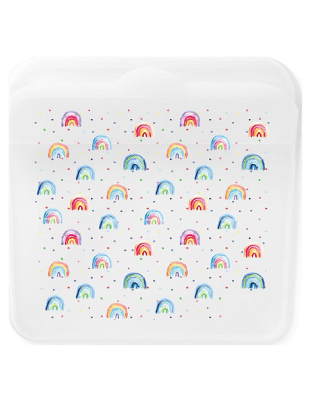 Bolsa de Sándwich Reutilizable Simple Modern 18oz Silicona Arcoíris Bolsa de Sándwich Reutilizable Simple Modern 18oz Silicona Arcoíris