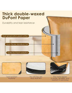 Manta BBQ ReignSword 54cm con 2 Guantes Silicona Aislante 2