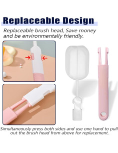 Cepillo de Botellas de Esponja INVODA 5 Piezas Mango Largo 2