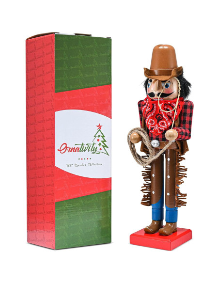 Cascanueces Vaquero de Madera Ornativity 35.56 cm Decoración Cascanueces Vaquero de Madera Ornativity 35.56 cm Decoración