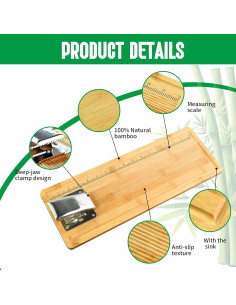 Tabla de Limpieza de Pescado MAVOTER de Bambú 44.9x16cm 2