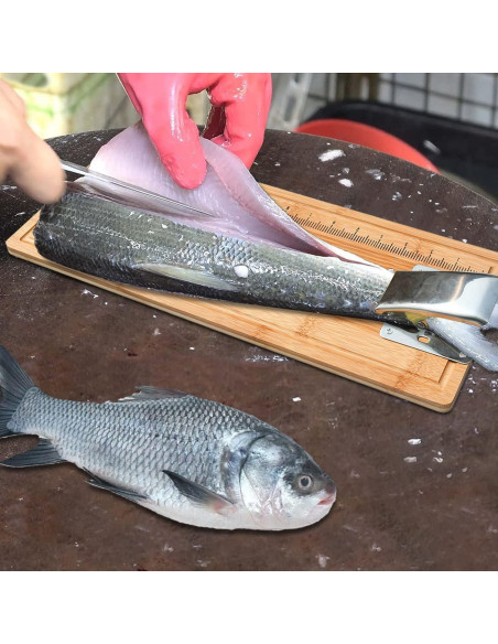 Tabla de Limpieza de Pescado MAVOTER de Bambú 44.9x16cm Tabla de Limpieza de Pescado MAVOTER de Bambú 44.9x16cm