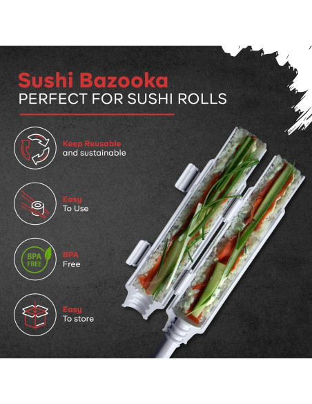 Kit de Hacer Sushi Mr Tazoi - Set Completo 18 Piezas Kit de Hacer Sushi Mr Tazoi - Set Completo 18 Piezas