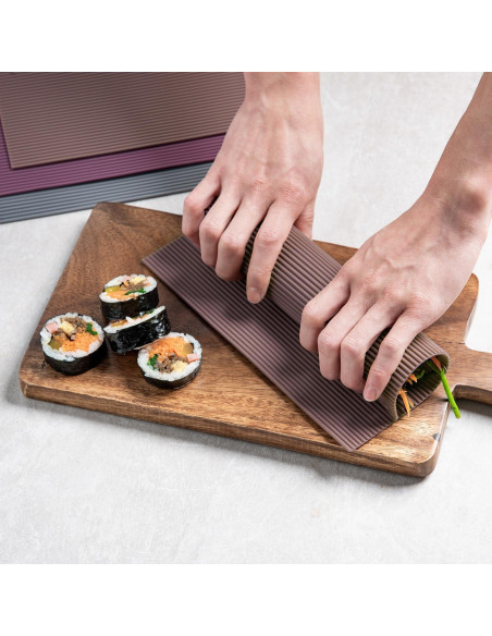 Estera de Sushi de Silicona Carrotez - Rodillo Kimbap Antiadherente Estera de Sushi de Silicona Carrotez - Rodillo Kimbap Antiadherente