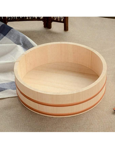 Kit de Hacer Sushi JapanBargain 1919 - Hangiri, Estera y Cucharas