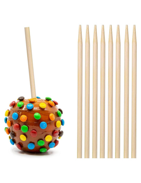 150 Palitos de Caramelo de Bambú YESTOO 14 cm Gruesos 5 mm 150 Palitos de Caramelo de Bambú YESTOO 14 cm Gruesos 5 mm