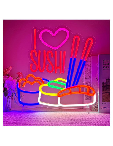 Letrero de Neón LED Amor Sushi Artlast 35x34.3 cm