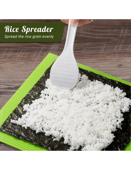Kit para Hacer Sushi Choxila - Alfombrilla Silicona 20x22cm Kit para Hacer Sushi Choxila - Alfombrilla Silicona 20x22cm