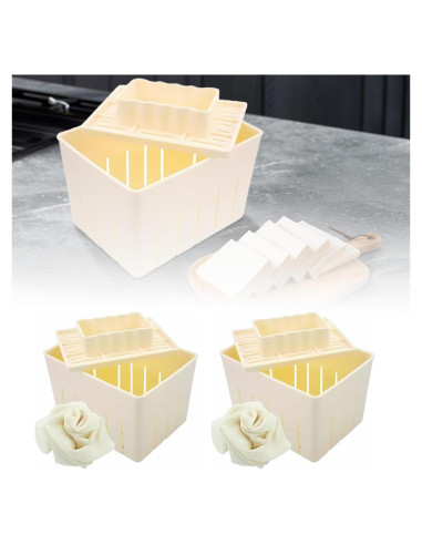 Molde de Prensa de Tofu de Plástico Genérico DIY con Paño