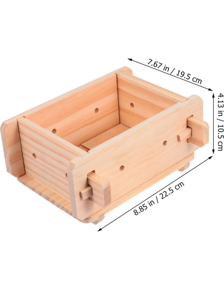 Prensa de Tofu DOITOOL de Madera 22x19x10cm Herramienta Manual Prensa de Tofu DOITOOL de Madera 22x19x10cm Herramienta Manual