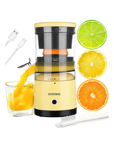 Exprimidor Eléctrico Portátil DUSENHO JUICER007 Amarillo