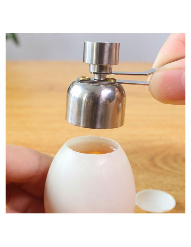 Cortador de Cáscara de Huevo Acogedor 2.5cm Acero Inoxidable