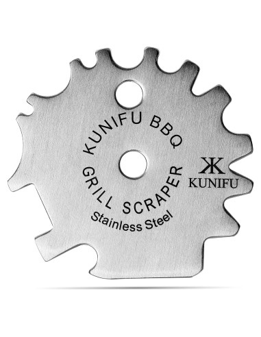 Raspador de BBQ KUNIFU de Acero Inoxidable, Sin Cerda, Portátil