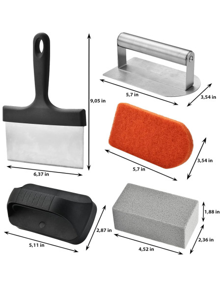 Kit de Limpieza para Plancha RTT 15 Piezas - Acero Inoxidable Kit de Limpieza para Plancha RTT 15 Piezas - Acero Inoxidable