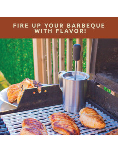 Conjunto Olla de Salsa y Brocha Baster Bellemain 16 oz 2