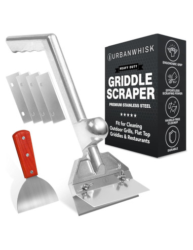 Juego de raspadores de plancha Urban Whisk con cuchillas extra