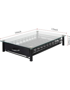 Estante Organizador de Cápsulas Nespresso Principal 40 Cáp. Vidrio 2