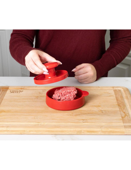 Prensa de Hamburguesas Joie 51010 Libre de BPA Roja 190g Prensa de Hamburguesas Joie 51010 Libre de BPA Roja 190g