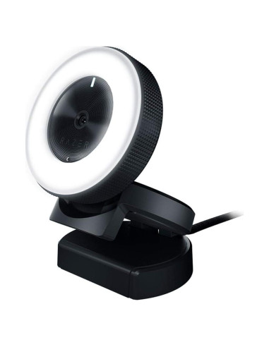 Cámara web Razer Kiyo con luz de anillo y micrófono