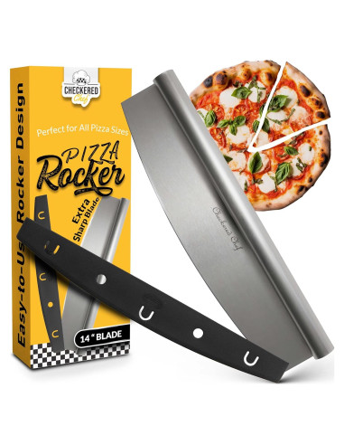 Cortador de Pizza Checkered Chef 36.3 cm Acero Inoxidable
