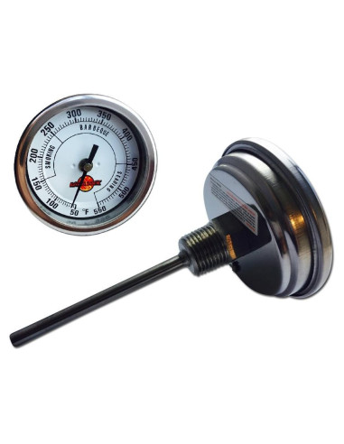 Termómetro de Largo Vástago LavaLock para Ahumador BBQ 10-288.9C