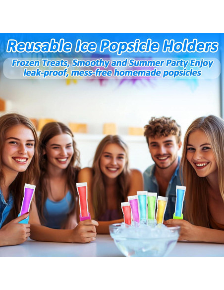 105 Moldes de Paletas RAINFLOW + 5 Fundas + 100 Bolsas Desechables 105 Moldes de Paletas RAINFLOW + 5 Fundas + 100 Bolsas Desechables