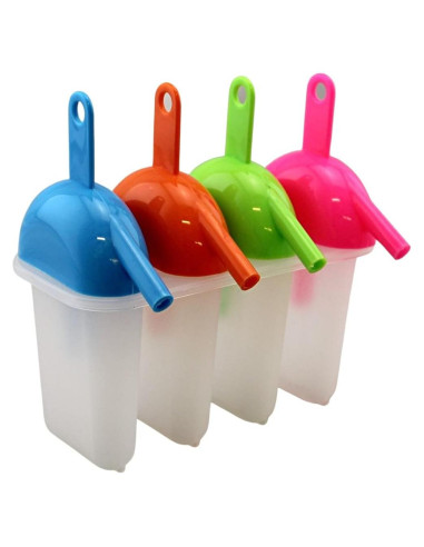 Molde de Paletas de Hielo Dependable 4 Piezas BPA Libre