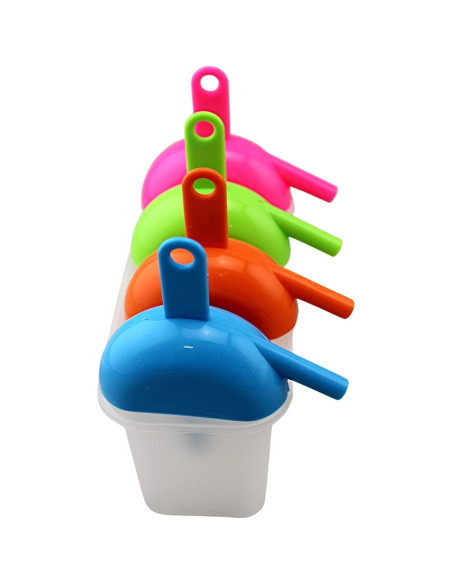 Molde de Paletas de Hielo Dependable 4 Piezas BPA Libre Molde de Paletas de Hielo Dependable 4 Piezas BPA Libre