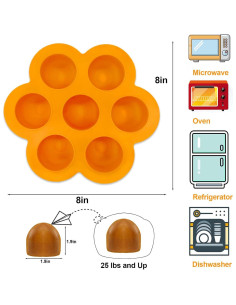 Molde de Golosinas Congeladas para Perros Vodolo 7 Agujeros 2