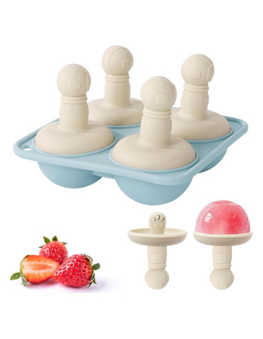 Moldes de Paletas de Silicona Socub - 4 Cavidades para Bebés