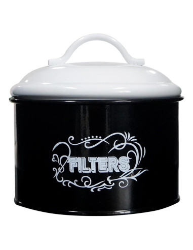 SOTECH Frasco de Filtro de Café de Metal Negro 14 cm