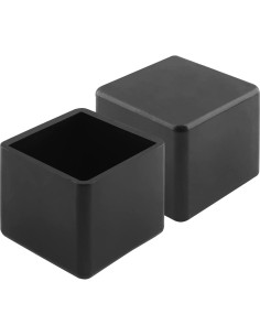 16 Tapones de Pierna de Silla HARSKIYER 25x25mm Caucho Negro 2